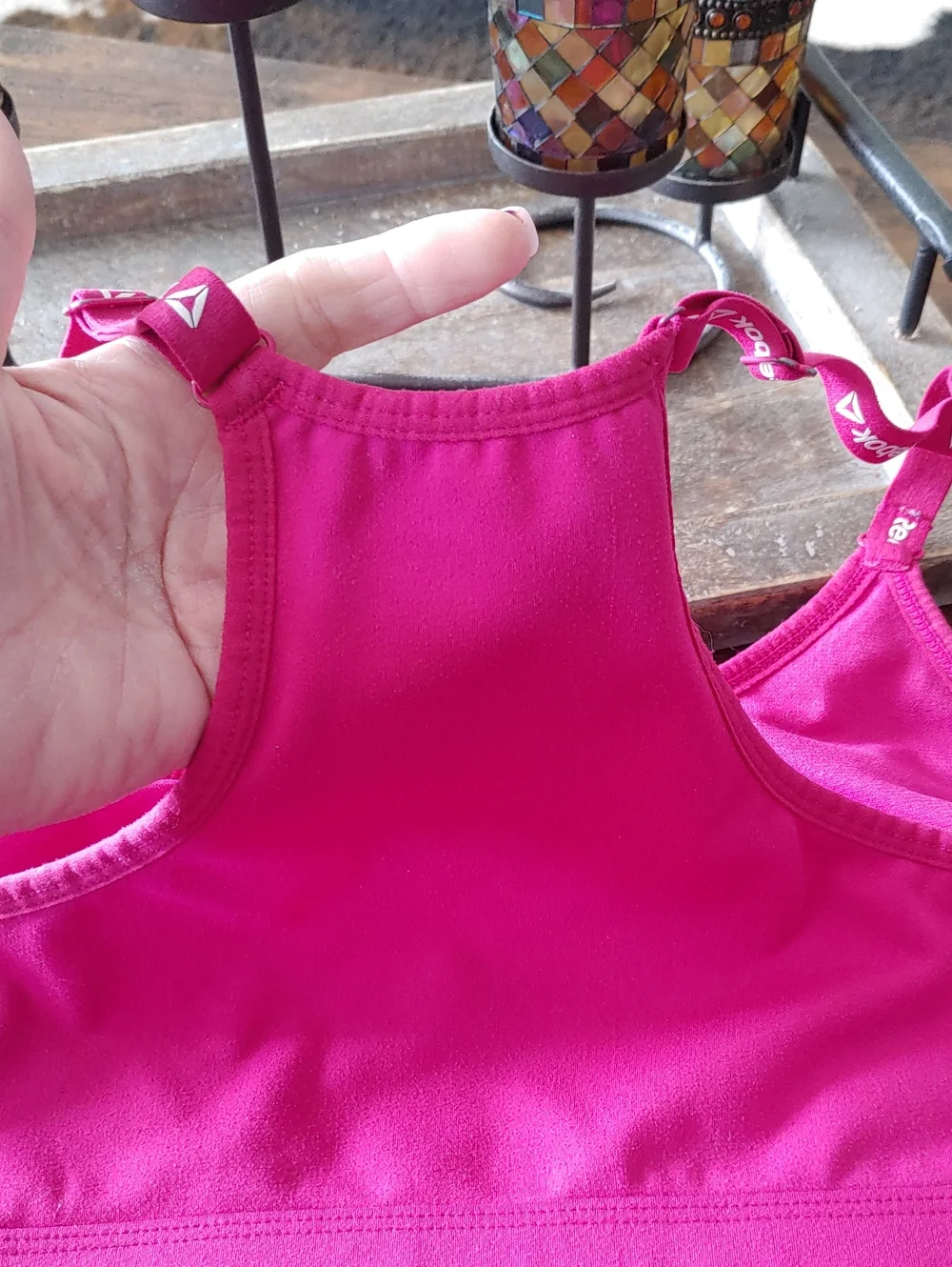 Reebok XXL Pink Tstrap Soft Unpadded Wirefree bra